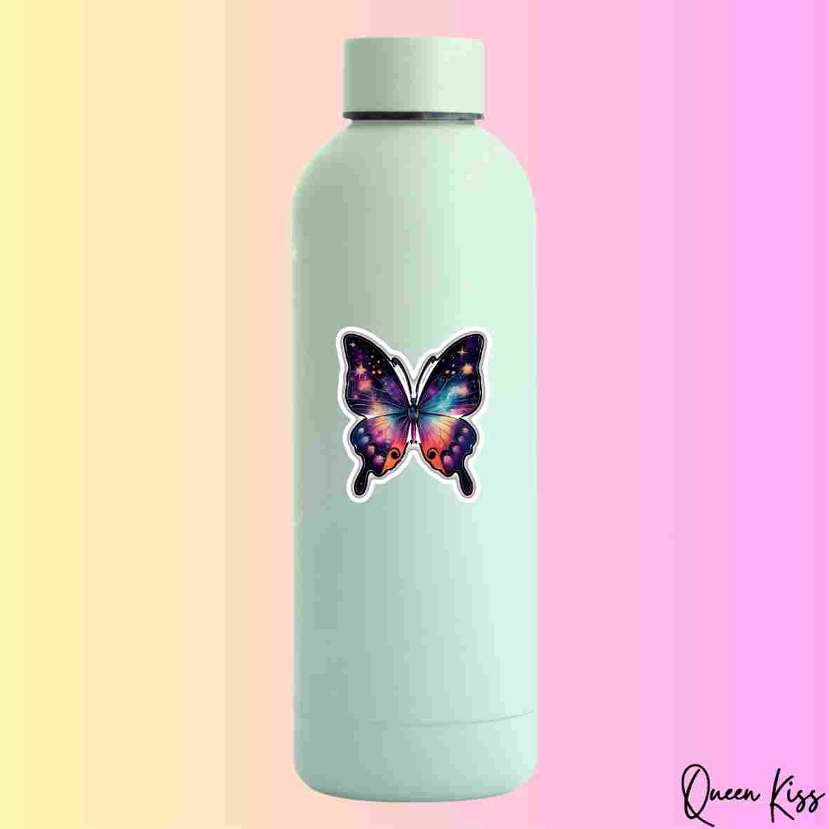 Cute Galaxy butterfly Sticker, Waterproof Glossy Sticker, Vinyl Sticker, Laptop Phone Notebook Mug Sticker -- Mysterious Wonderland