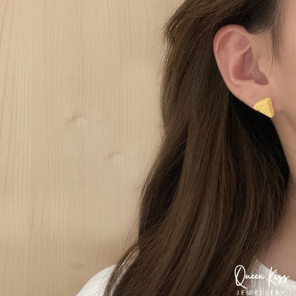 Cute Adorable Fun Egg and Cheese Earrings -- Cheese and Me!!