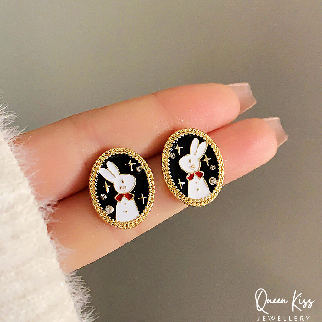 Super Adorable Cute Rabbit Bunny Stud Earrings - Look At Me!!