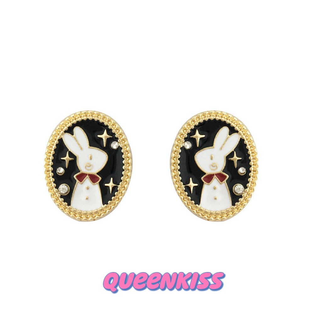 Super Adorable Cute Rabbit Bunny Stud Earrings - Look At Me!!