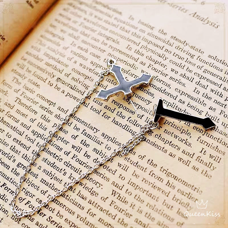 Piercing Cool Cross Black and Silver Earrings Women Men Earrings One Single Piece Not A Pair -- God Bless You!!