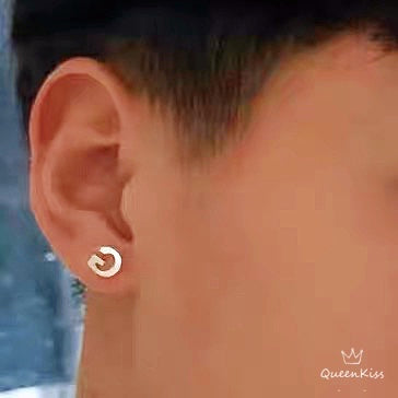 Sterling Silver 925 Stud Earrings Cute Letters Modern Studs Minimal Stud Gift for Her Him Woman Man Sell as Pair - Call Me By Your Name