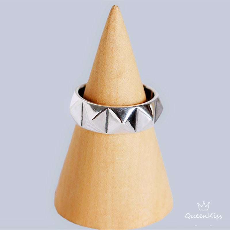 Cool Quirky Adjustable Silver Ring -- Words