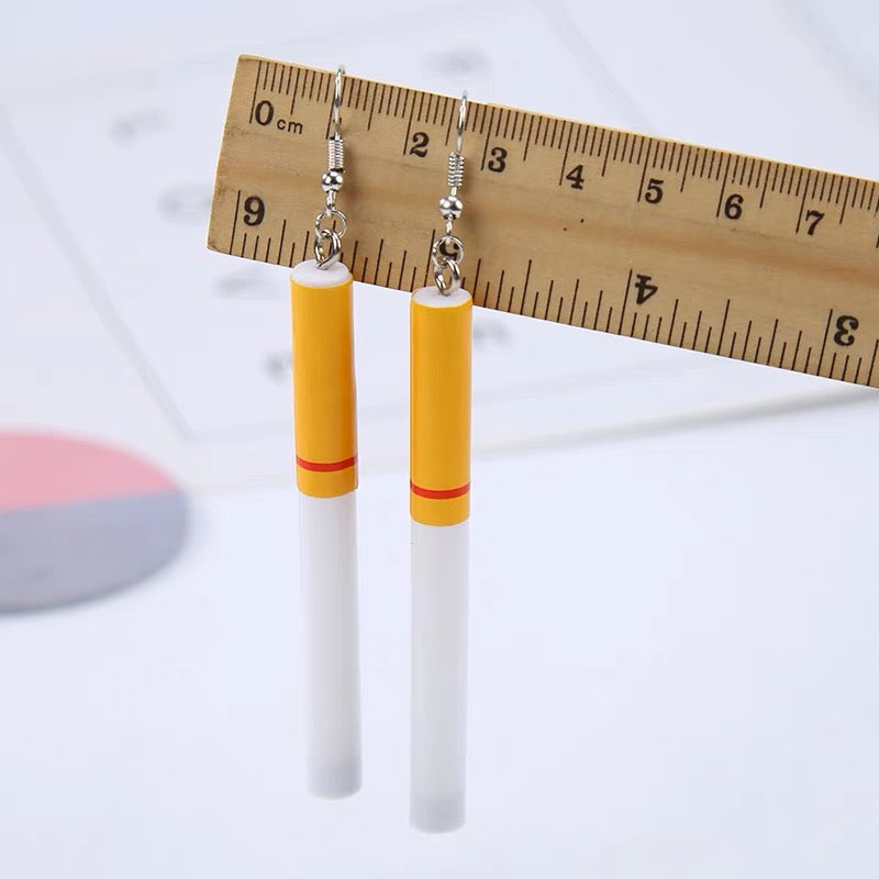 Cool Long Full Whole Body of Cigarettes Earrings - Party Monster!!