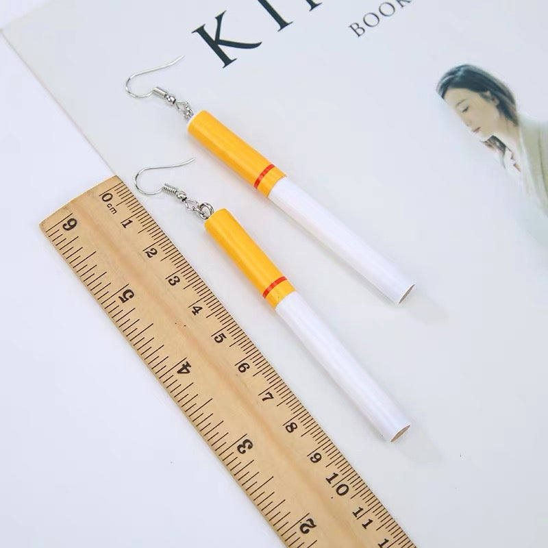 Cool Long Full Whole Body of Cigarettes Earrings - Party Monster!!
