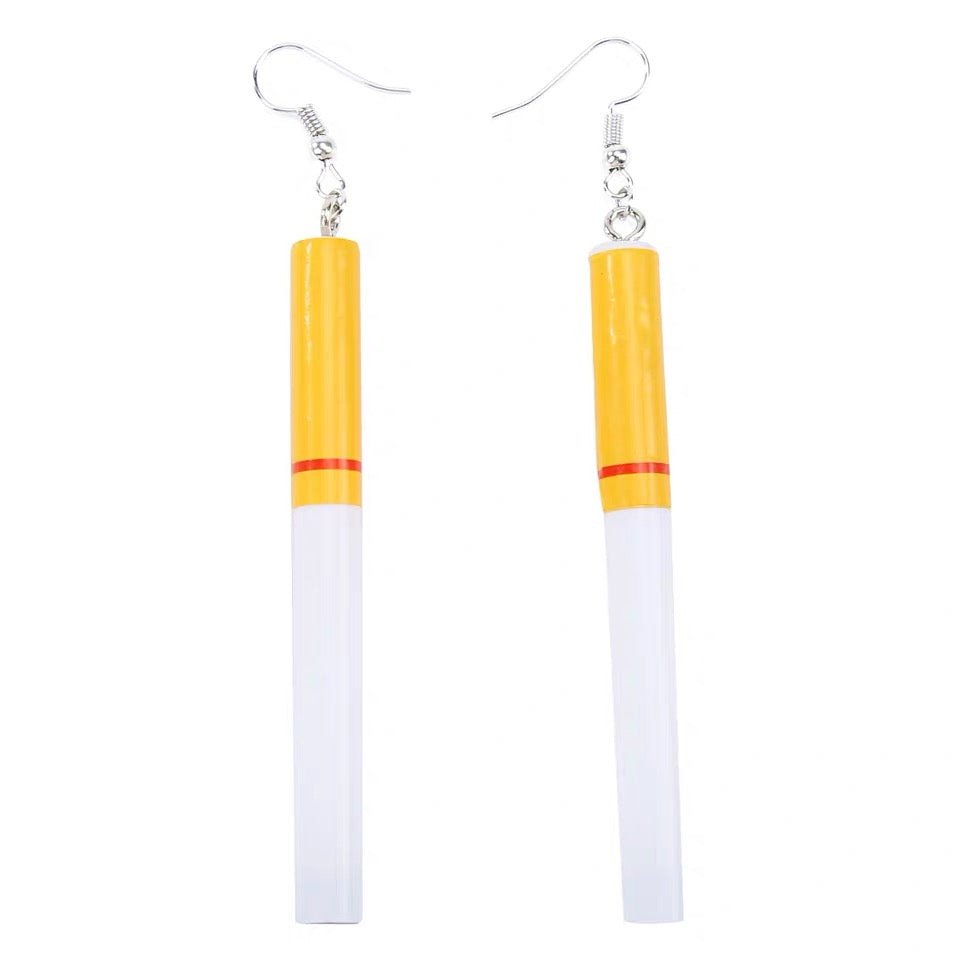 Cool Long Full Whole Body of Cigarettes Earrings - Party Monster!!