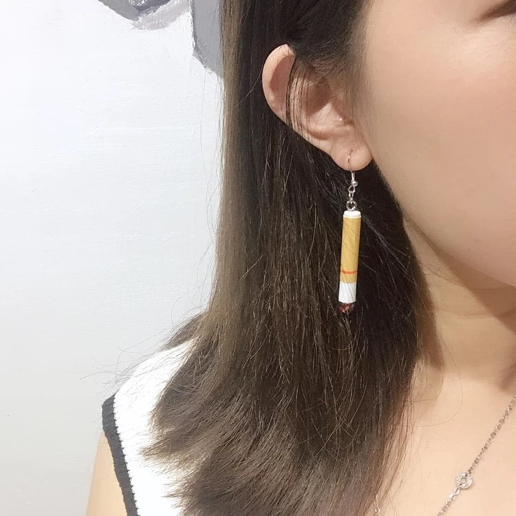 Cool Burning Cigarettes Earrings - Smoke in my eyes!!