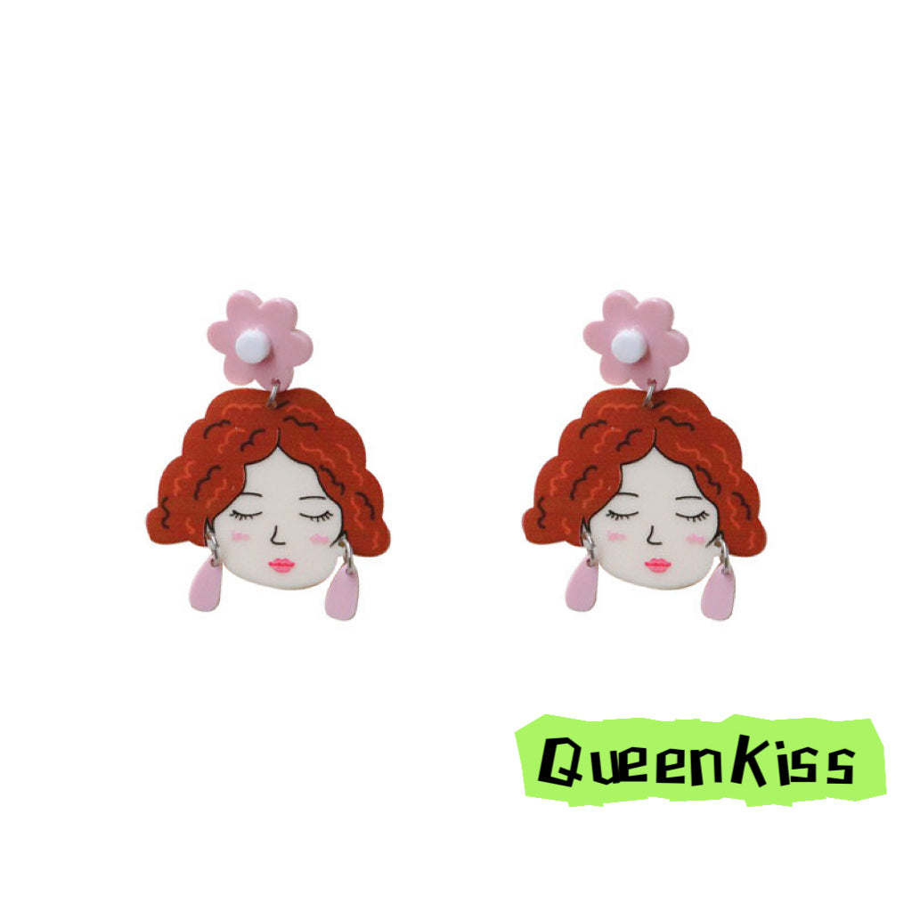 Cute Light Trendy Adorable Acrylic Artist Earrings - Newtown Style!!