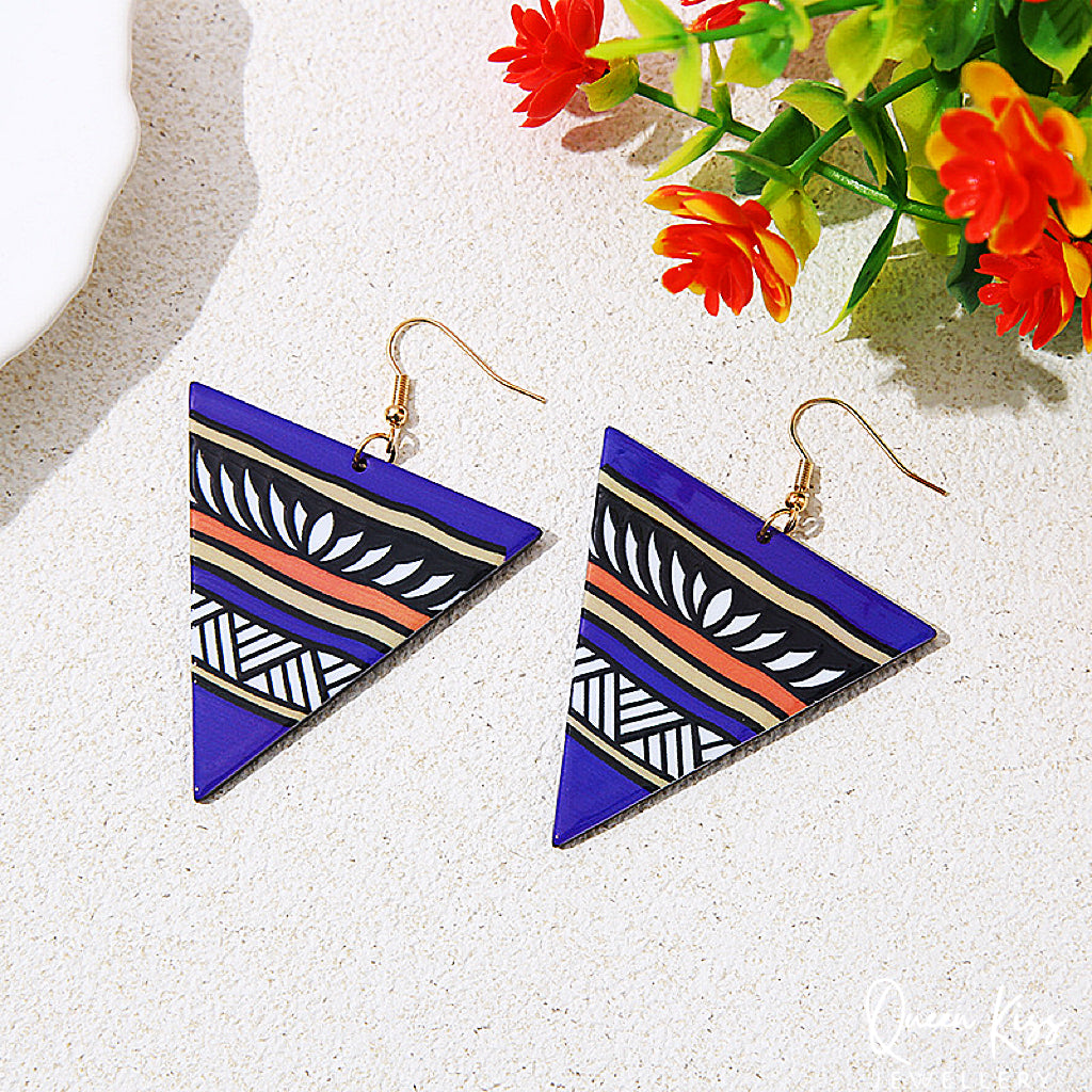 Mysterious Triangle Totem Earrings - Infinite Love!!