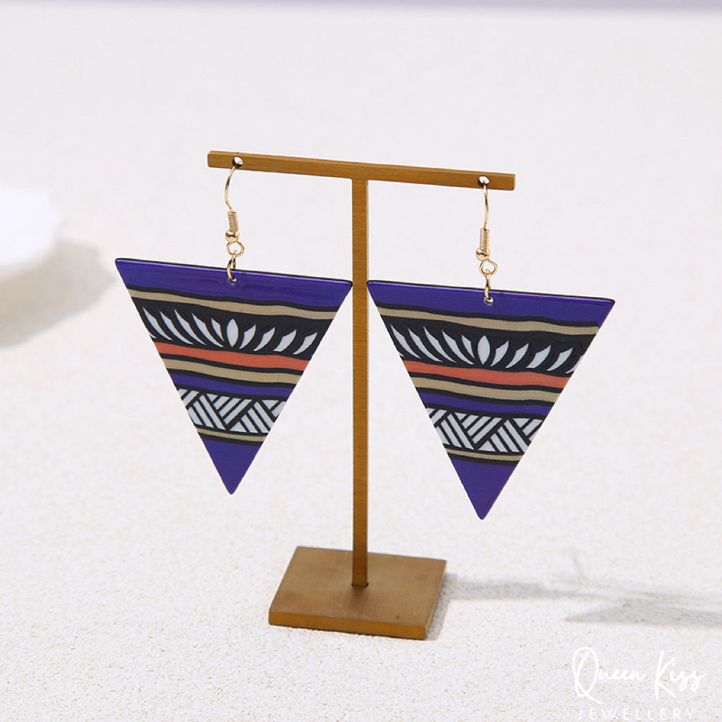 Mysterious Triangle Totem Earrings - Infinite Love!!