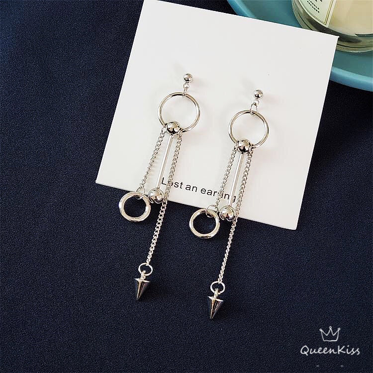 Circles and Ball and Arrow Silver Earrings -- Be Cool!!