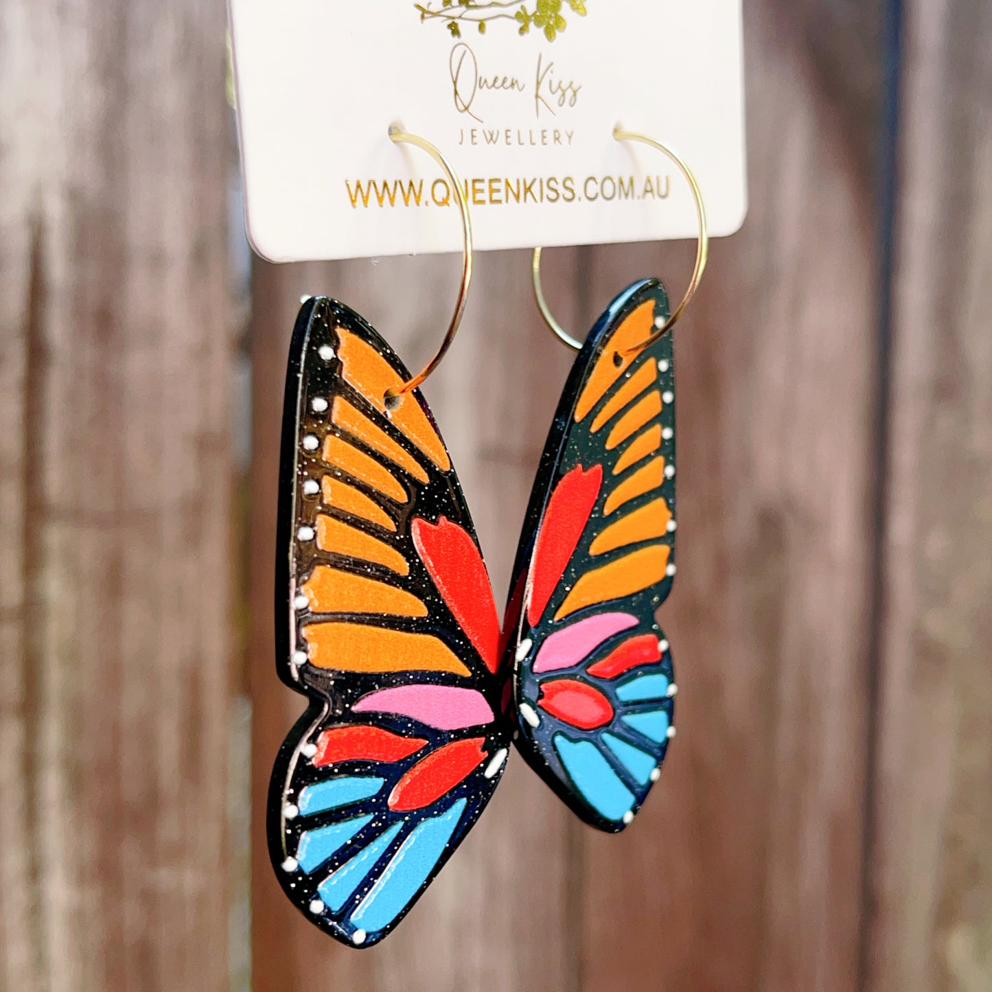 Cute Light Trendy Laser Cut Colour Romantic Butterfly Earrings - Butterfly Effect!!