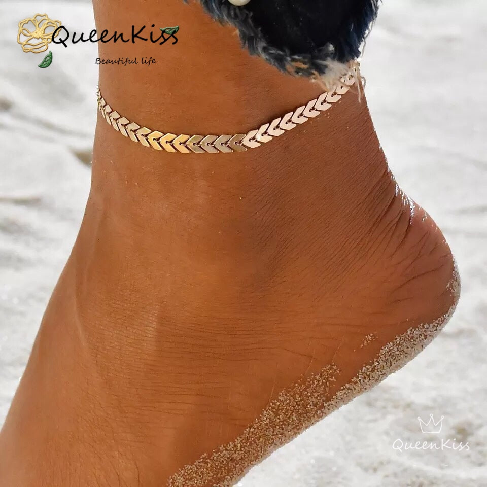 Sale!!! Bohemia style Arrow Sparkling Shining One Layer Gold Silver Anklet Gift for Girlfriend Sister Mother Daughter Her -- Magician Girl!