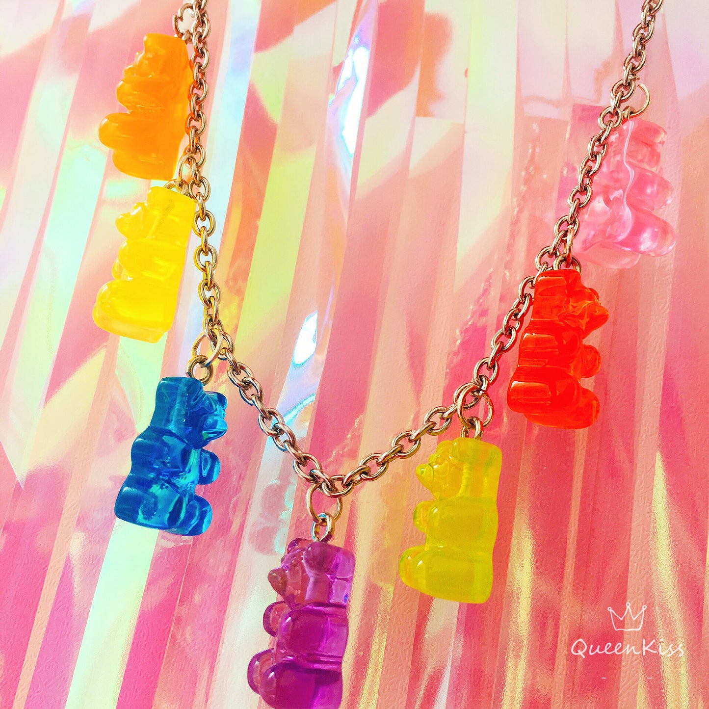 Wonderful Colourful Little Candy Bears Orange Yellow Blue Purple Green Red Pink -- Little Wonder!!