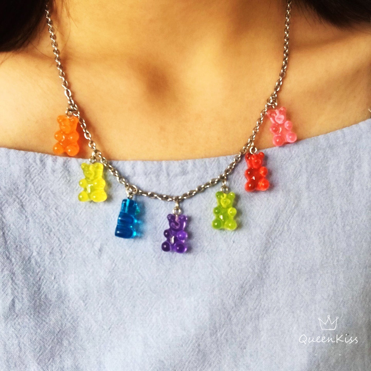 Wonderful Colourful Little Candy Bears Orange Yellow Blue Purple Green Red Pink -- Little Wonder!!