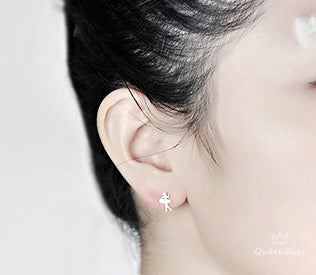 Sterling Silver 925 Stud Earrings Cute Couple Ballet Dancer Stud Earrings Modern Studs Minimal Stud Earrings Gift for her