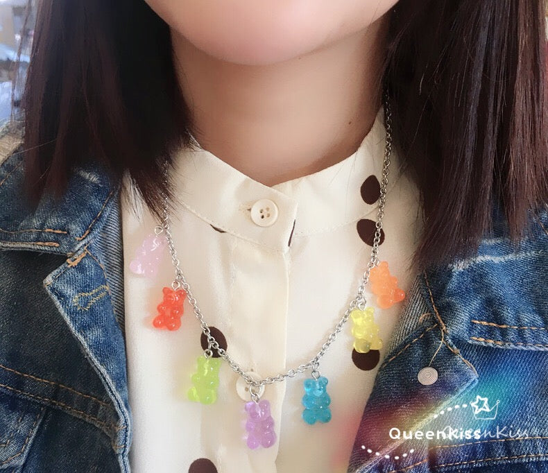 Wonderful Colourful Little Candy Bears Orange Yellow Blue Purple Green Red Pink -- Little Wonder!!