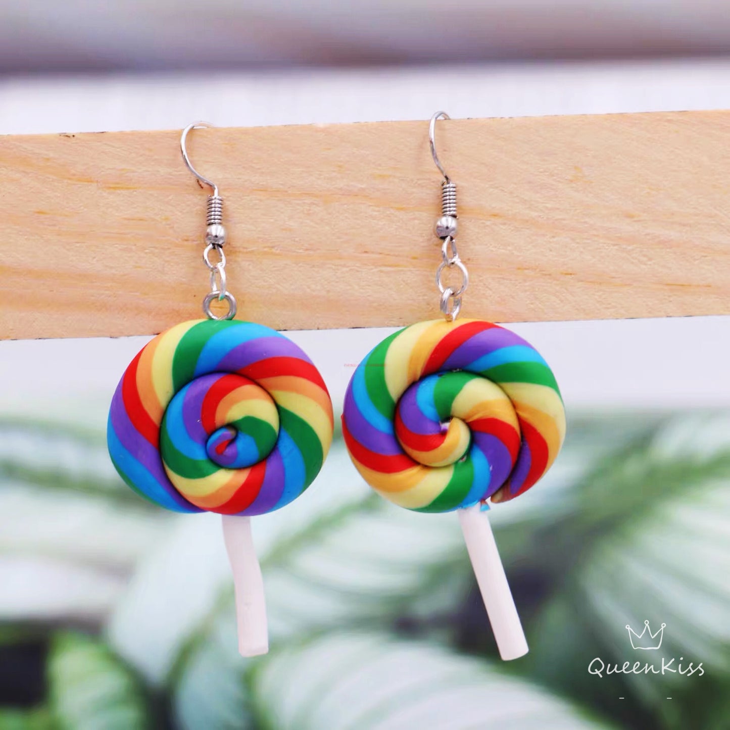 Adorable 3D Colourful Sweet Lollypop Super Light Earrings -- Super Sweet!!