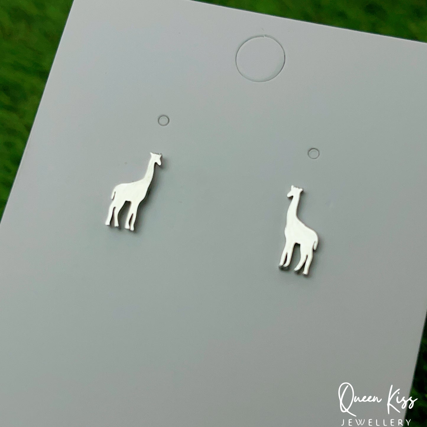 Sterling Silver 925 Stud Earrings Cute Giraffe Gold and Silver Stud Earrings Modern Studs Minimal Stud Earrings Gift for her
