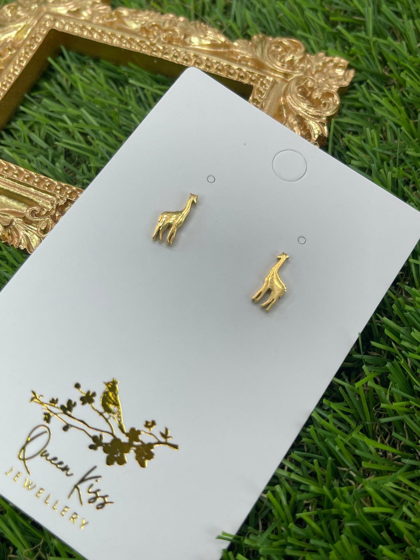 Sterling Silver 925 Stud Earrings Cute Giraffe Gold and Silver Stud Earrings Modern Studs Minimal Stud Earrings Gift for her