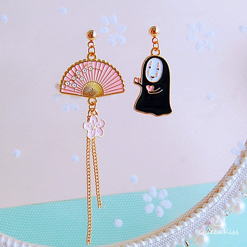 Super Cute Carton Japanese Style NoFace Theme Earrings -- No Name!!