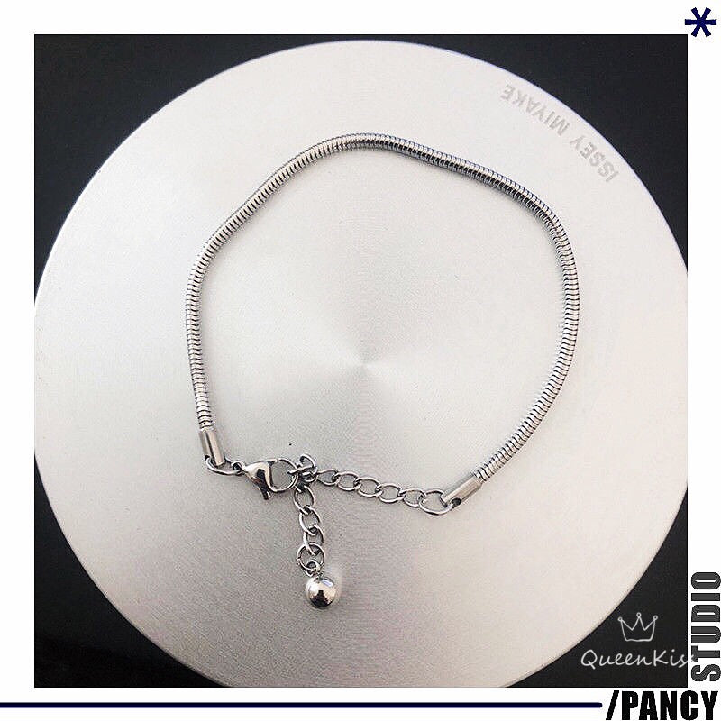 Funky Punk Stainless Steel Two Layers Cool Style Chain Silver Bracelet -- Desire to Love!!
