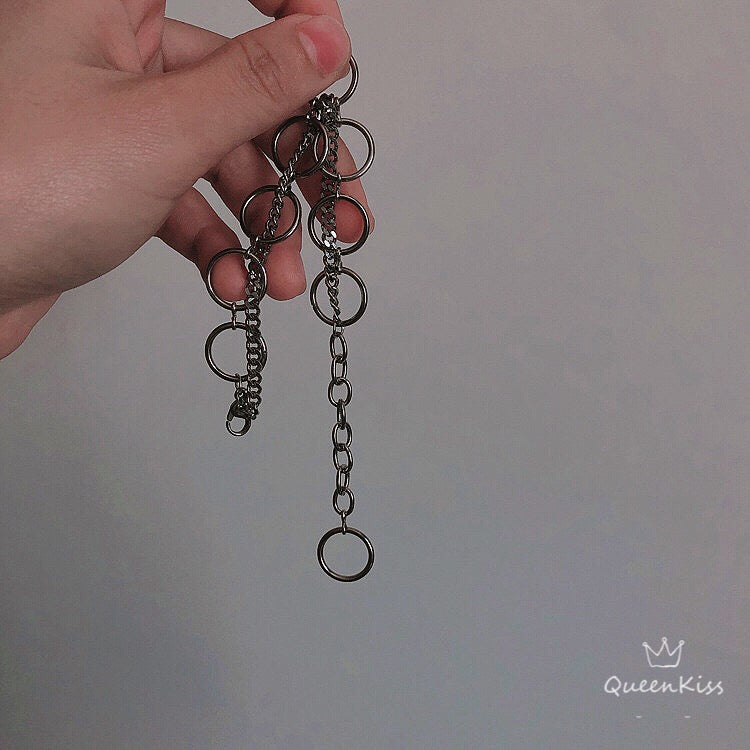 Romantic Joining Circles and Chains Silver Bracelet - Toxic Love Plus!!