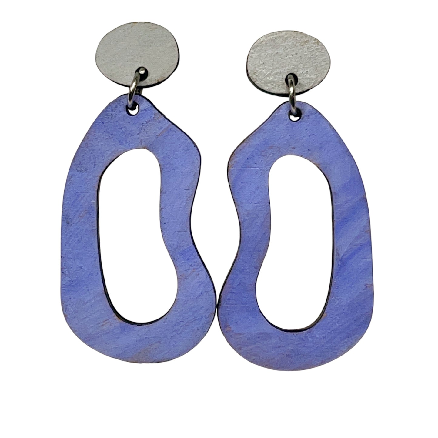 Boho Earrings Matt Finishing Lilac and Pink Earrings
