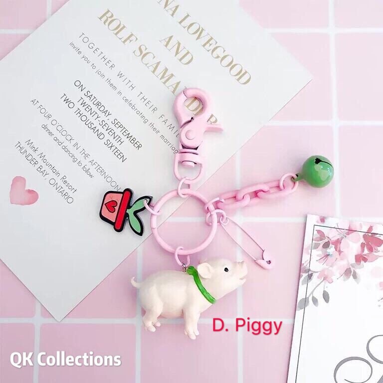 DIY Adorable Lovely Cute Dogs Pets Keyrings Key Chain Bag Tag Made to order -- I'm stuck on you!!