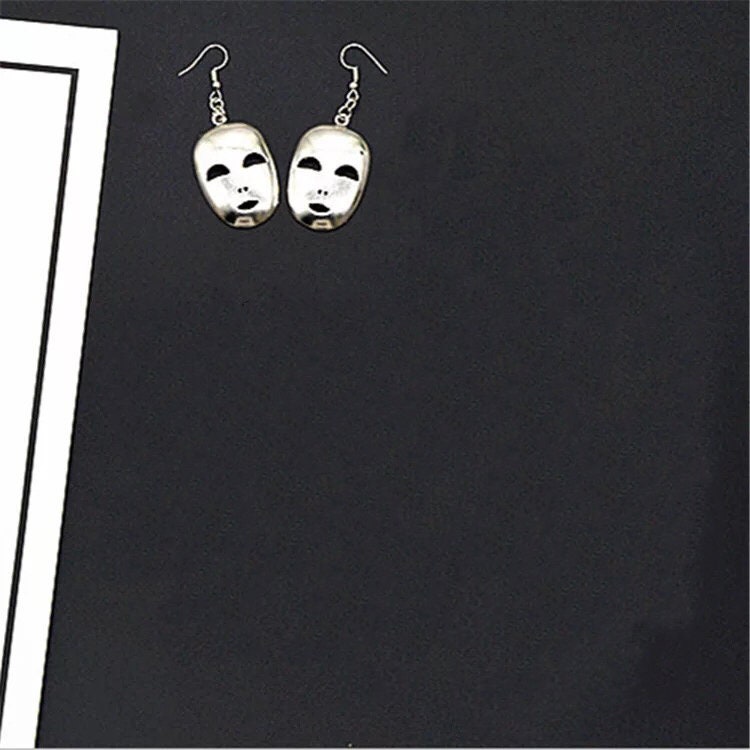 Sale!!! Quirky Face Mask Earrings -- Face Man!!