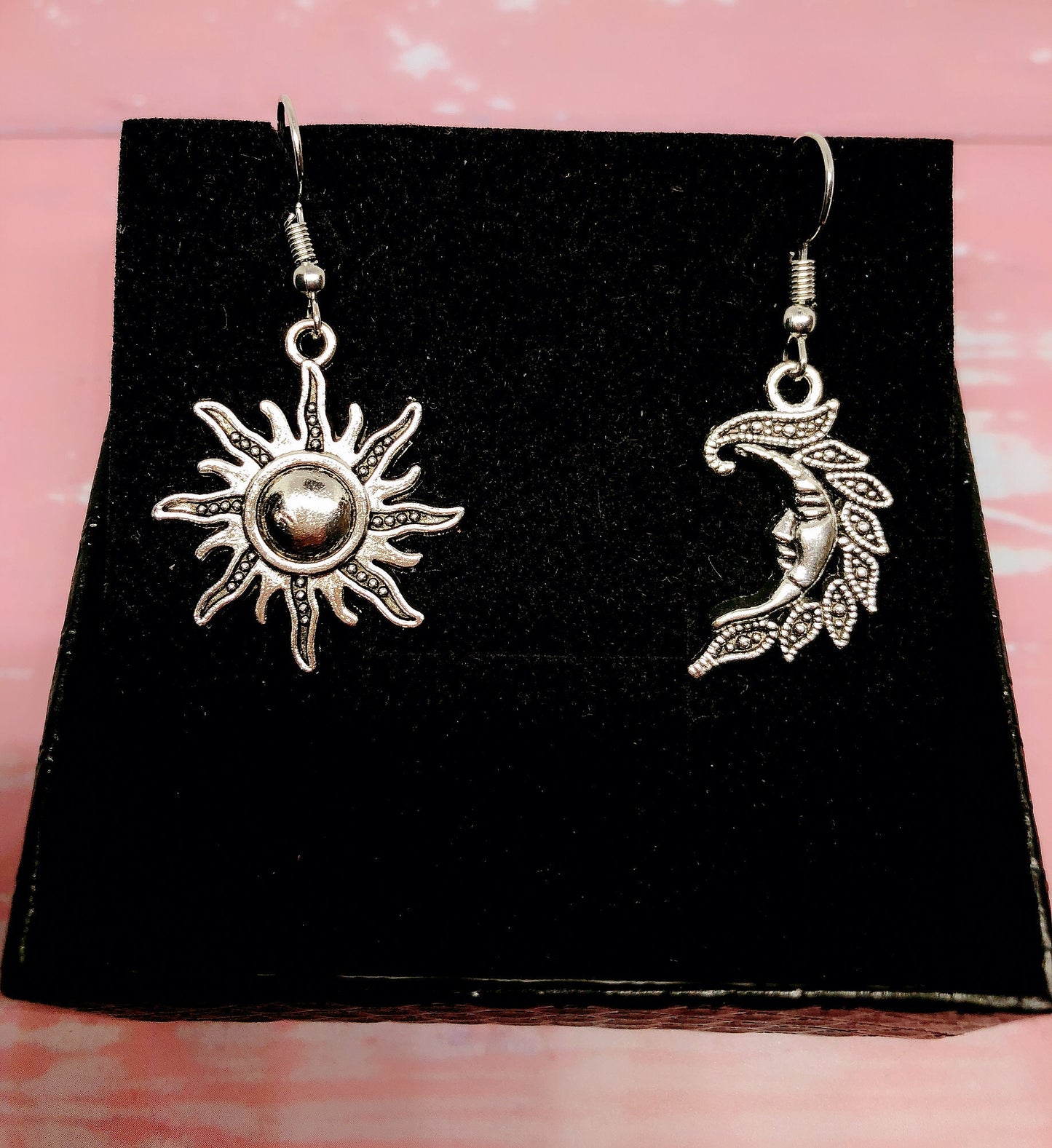 Mr. Sun and Ms. Moon Silver Earrings -- Will you still love me tomorrow?