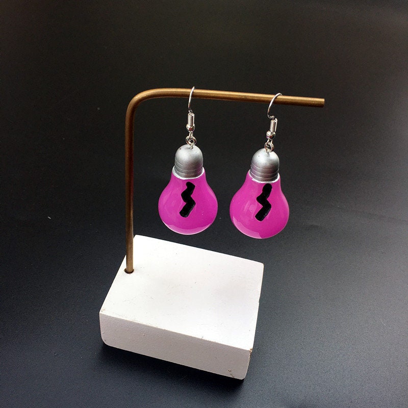 Super Cool Big Cute Colourful Bulb Acrylic earrings -- Party Girl!!