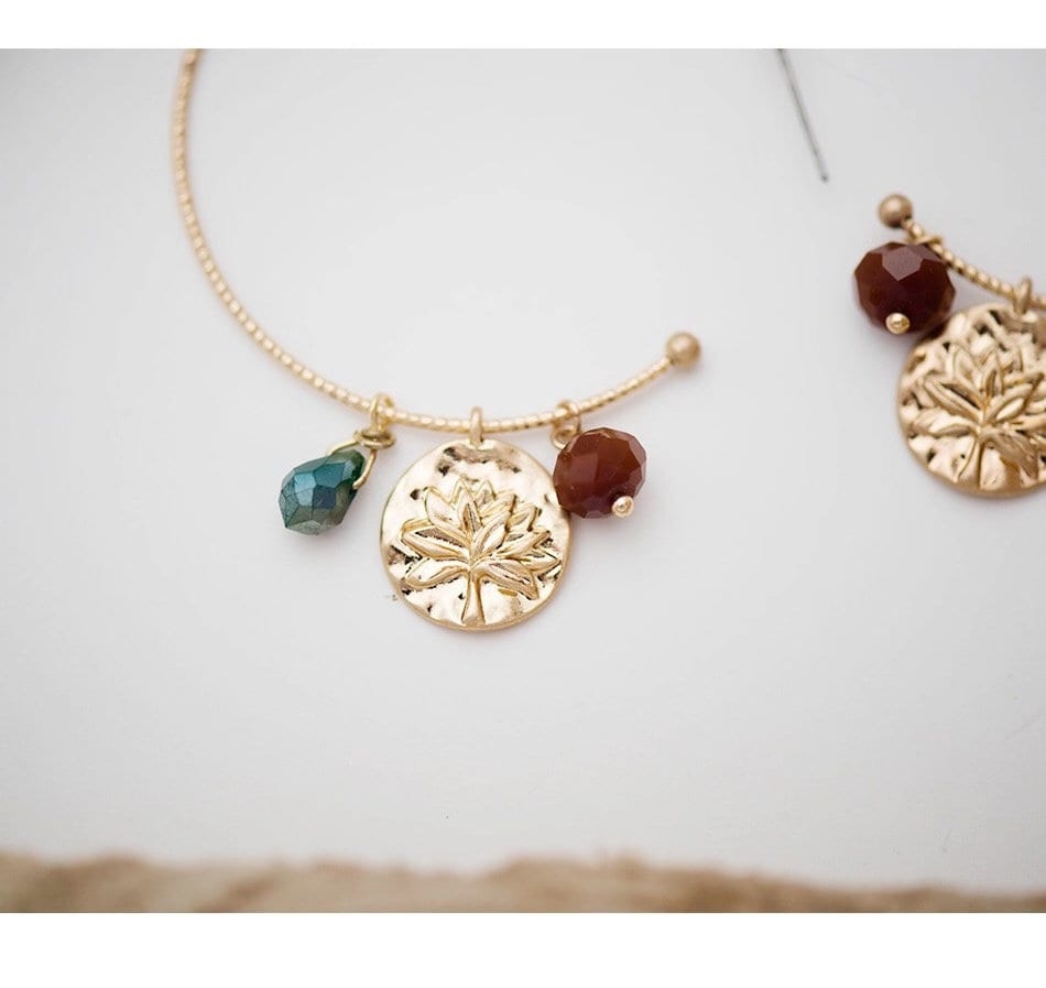 Glittering Gold Circle Gold Circle Dazzling Earrings -- Pretty Baby!!