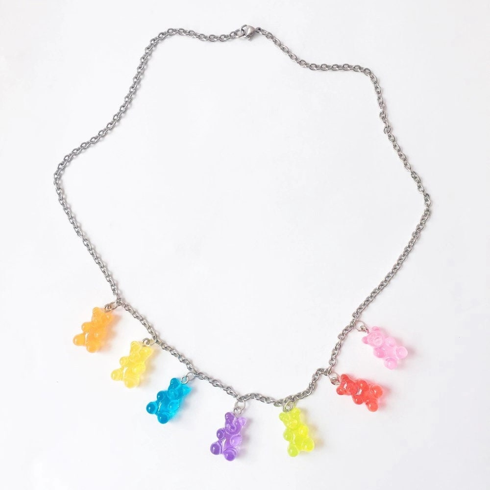 Wonderful Colourful Little Candy Bears Orange Yellow Blue Purple Green Red Pink -- Little Wonder!!