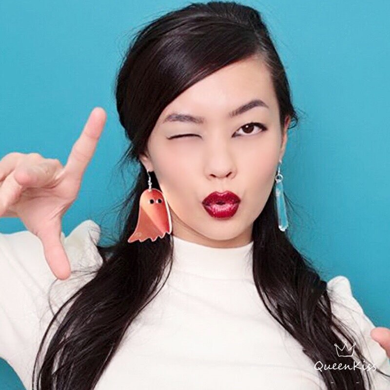 Halloween Cute Light Trendy Eye Catching Party Earrings - Creepy Monster!!