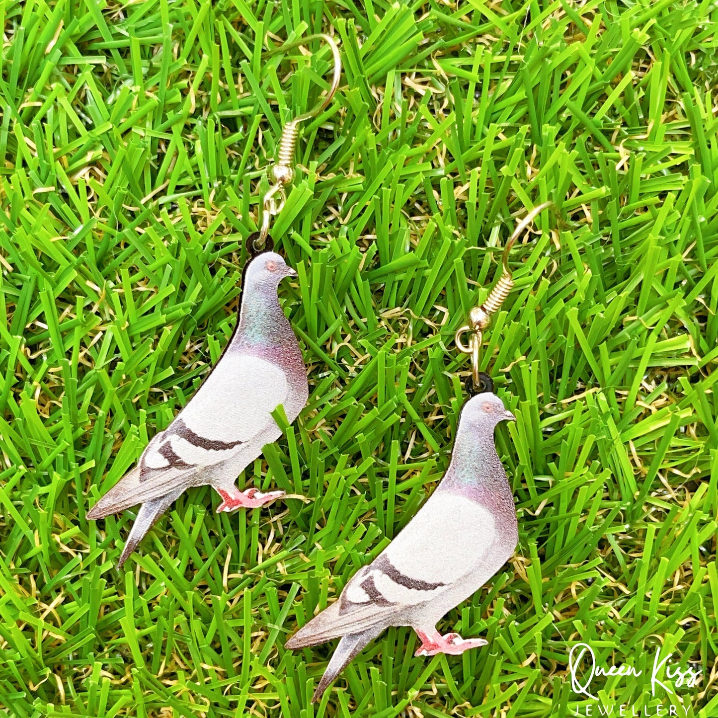 Super Light Acrylic Cute Pigeon Earrings - Love Peace!!