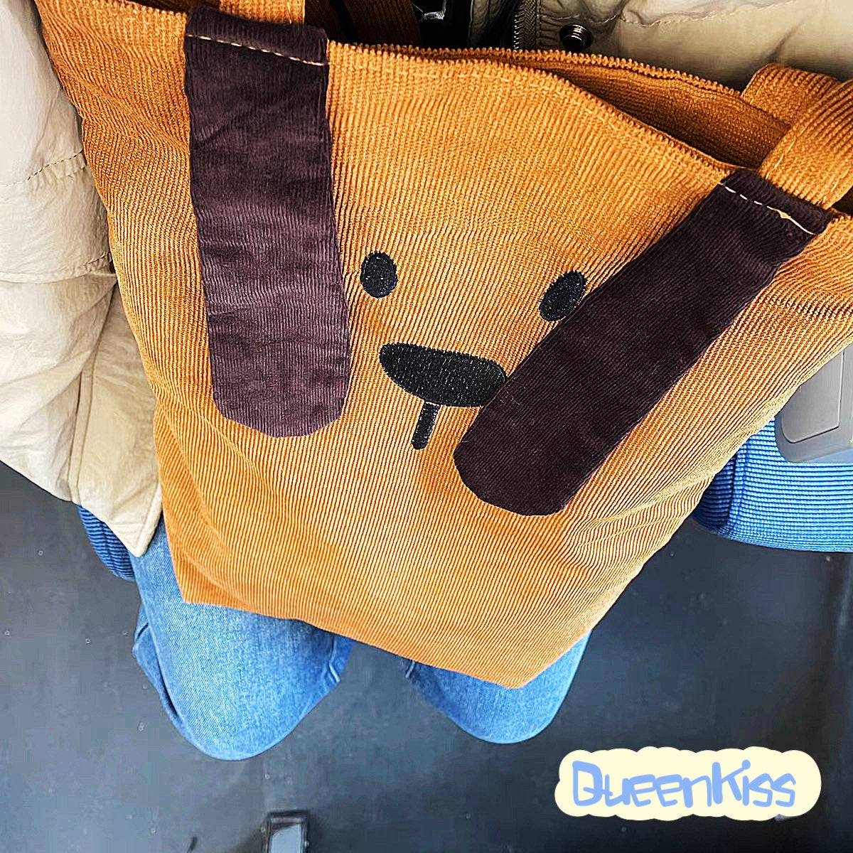 Handmade Cute Good Quality Dog Puppy Brown Bag -- Puppy Buddy!!
