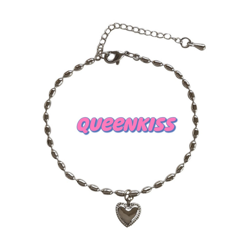 Adorable Cute Stainless Steel Silver Bracelet -- Love Making Moment!!
