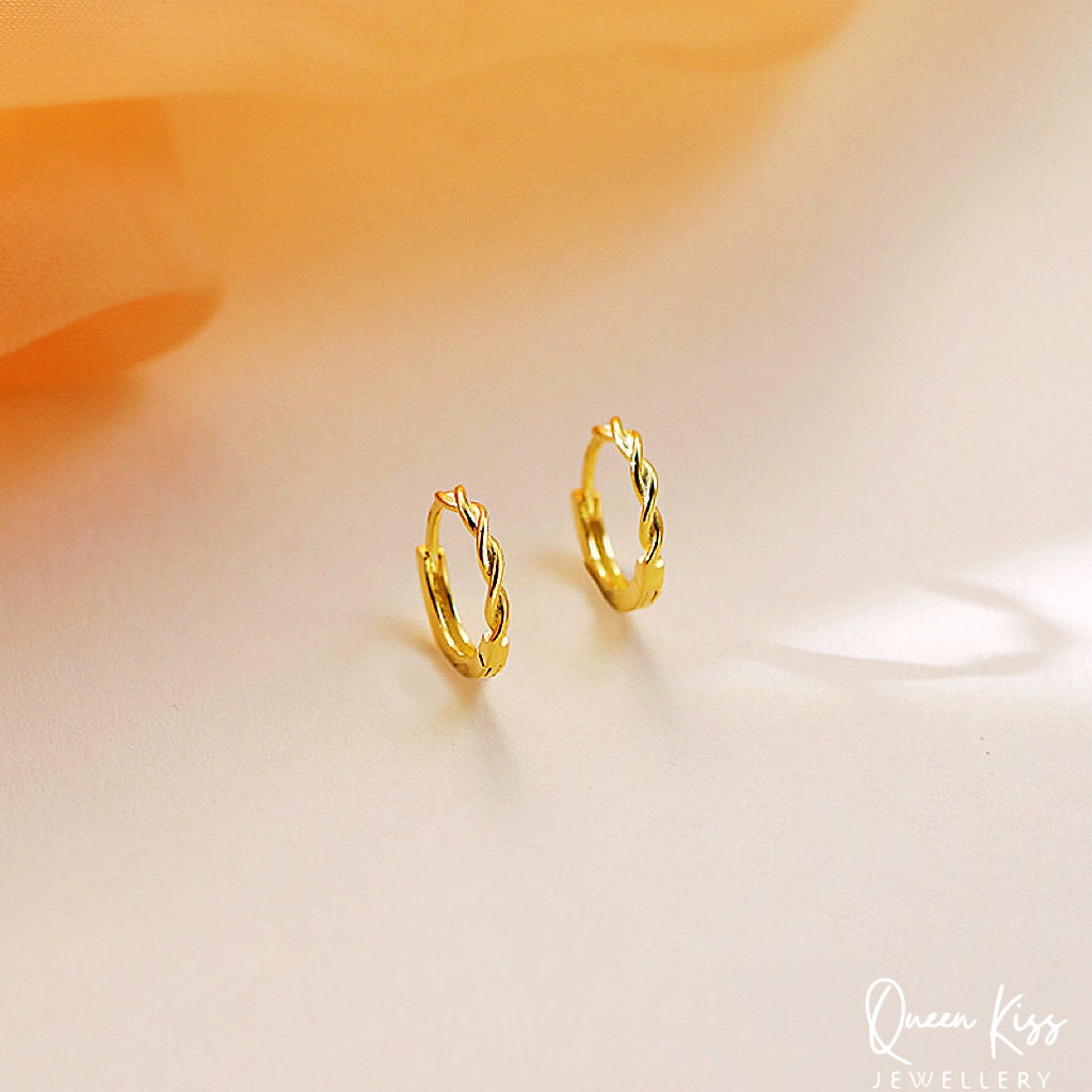 Cool One Pair of Circle Earrings, Diameter 10mm Hoop Silver and Gold Earrings,Modern Hoop, Minimal Hoop Earrings, Gift for her and him
