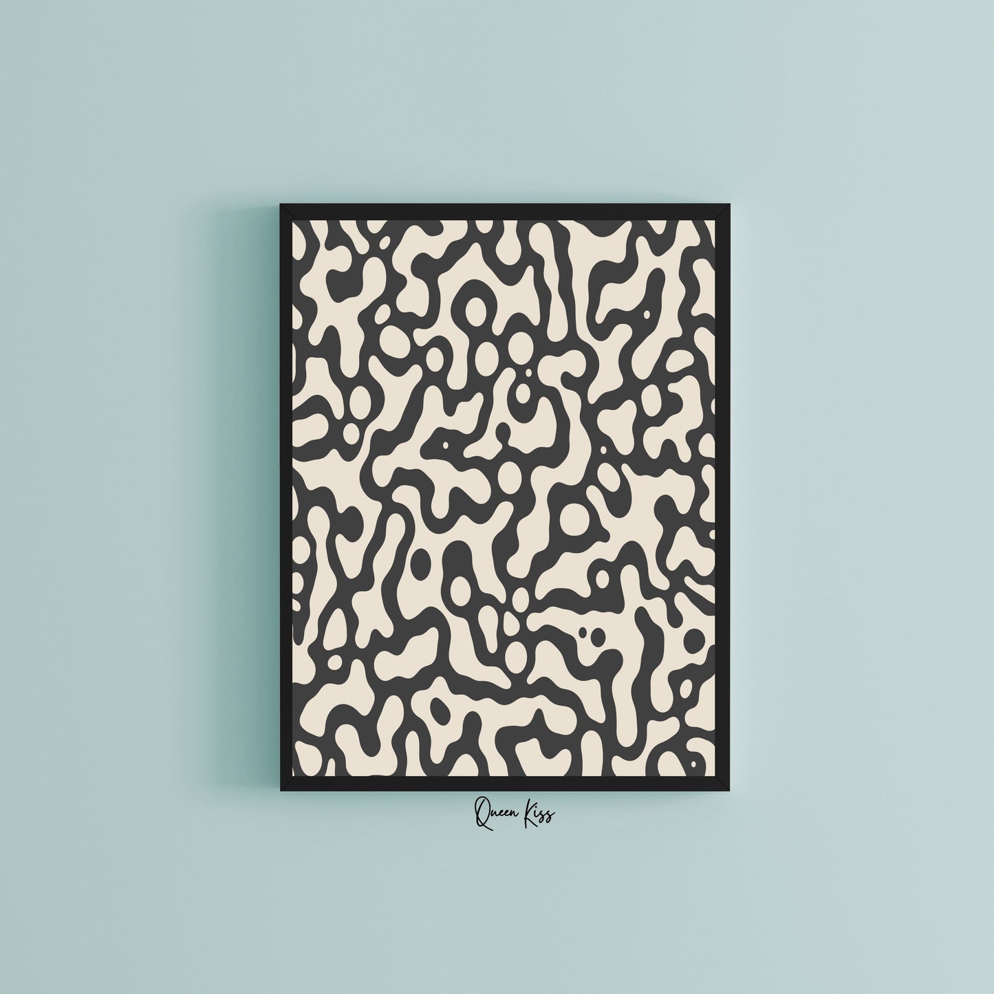 Abstract Black Beige Ocean Ripples Wall Art, Minimalist Instant Printable Poster, Modern Home Aesthetic Decor, Boho Nature Inspired Art