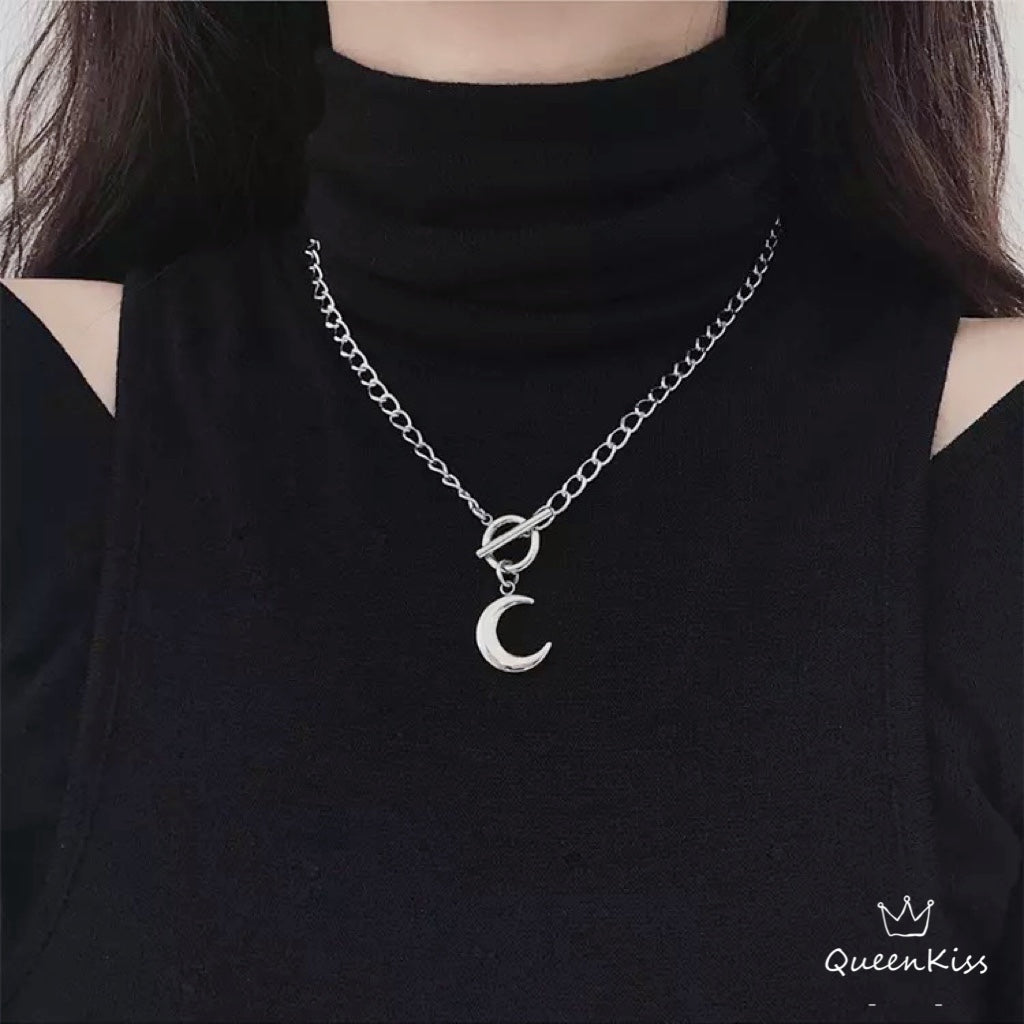 Stainless Steel Moon Necklace -- Love you to the Moon and Back!!