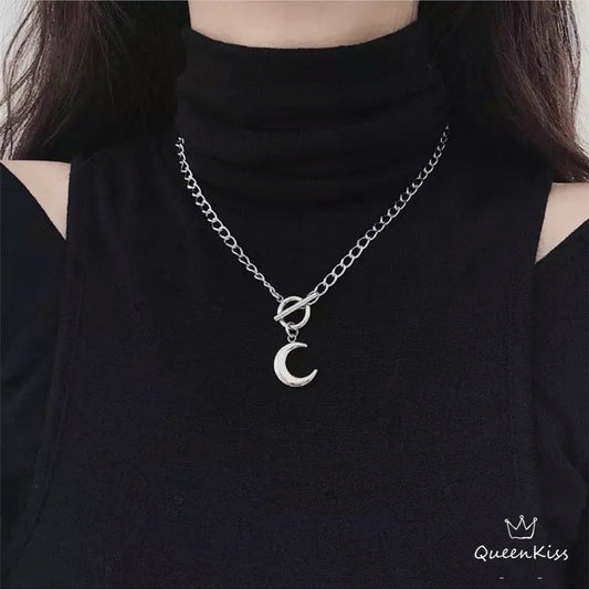 Stainless Steel Moon Necklace -- Love you to the Moon and Back!!