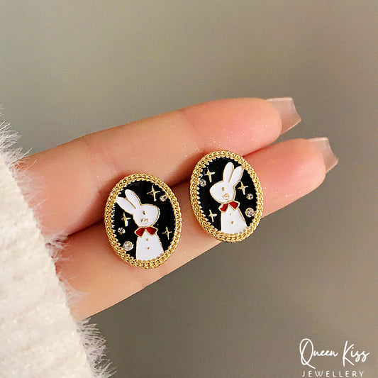 Super Adorable Cute Rabbit Bunny Stud Earrings - Look At Me!!