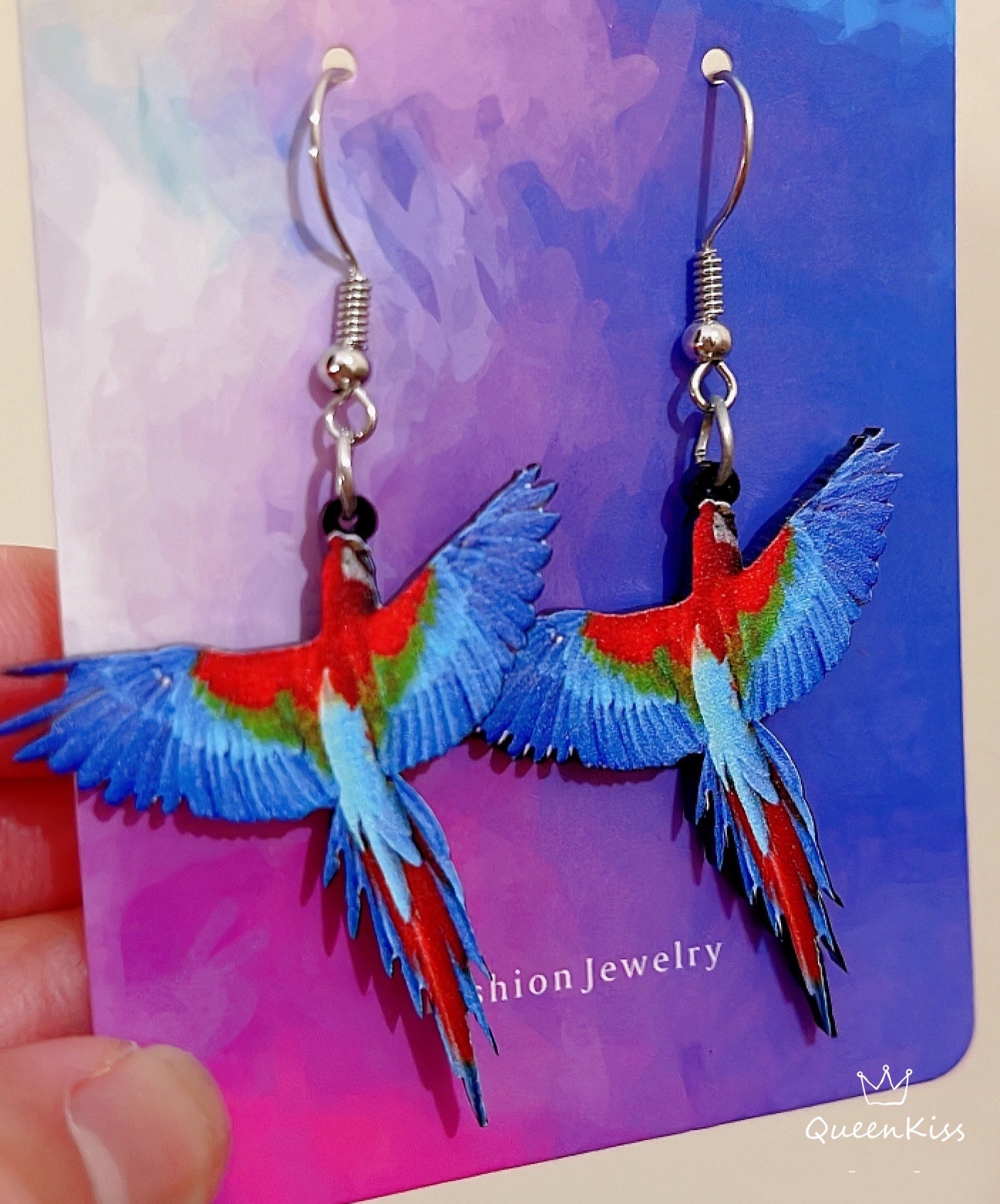 Super Light Acrylic Cute Bird Earrings -- Good Romance