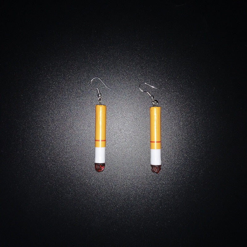 Cool Burning Cigarettes Earrings - Smoke in my eyes!!