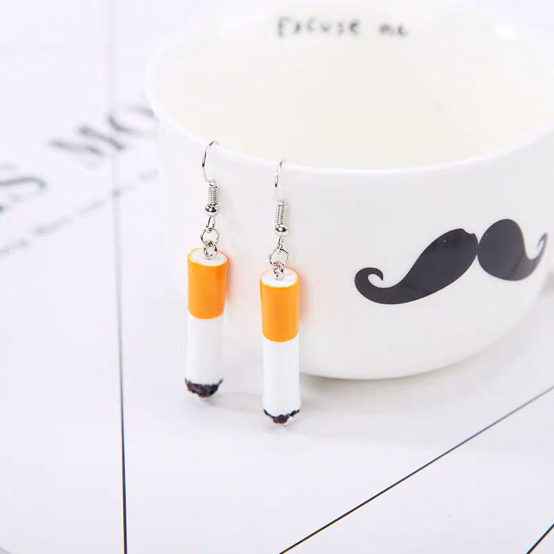 Cool Burning Cigarettes Earrings - Smoke in my eyes!!