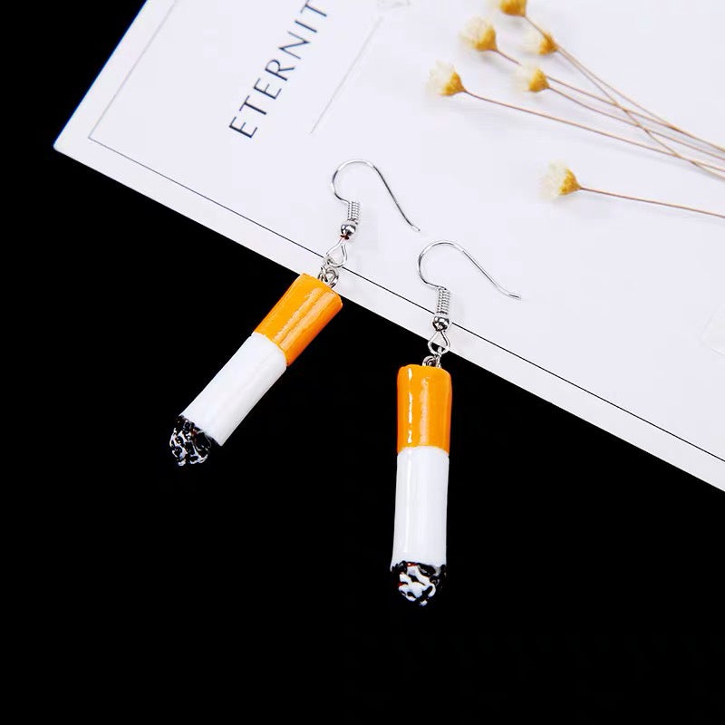 Cool Burning Cigarettes Earrings - Smoke in my eyes!!