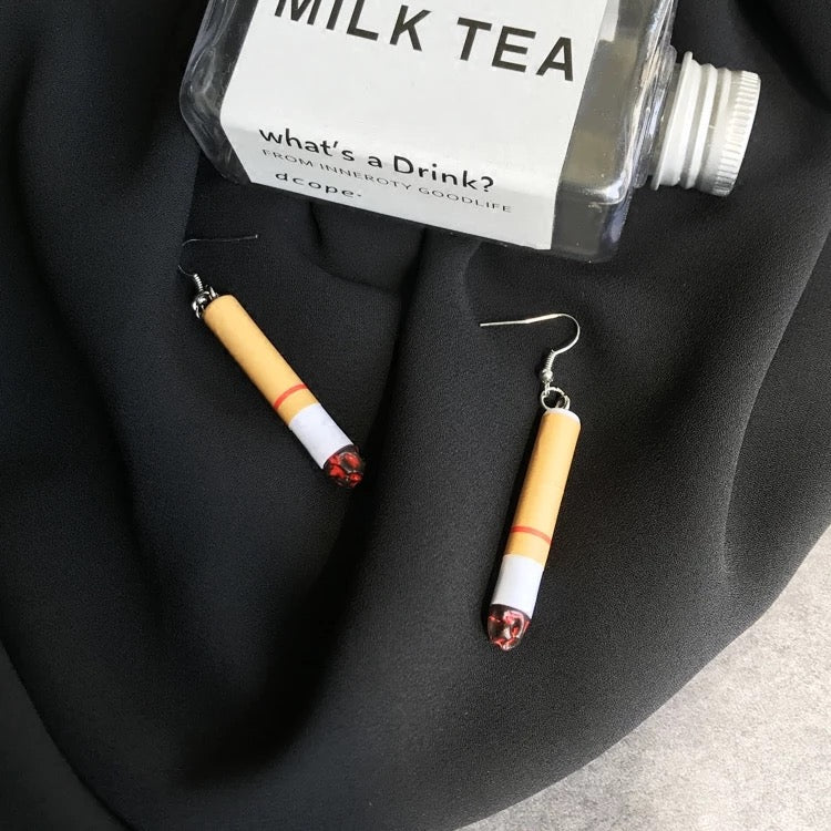 Cool Burning Cigarettes Earrings - Smoke in my eyes!!