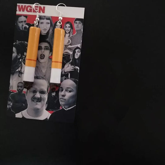 Cool Burning Cigarettes Earrings - Smoke in my eyes!!