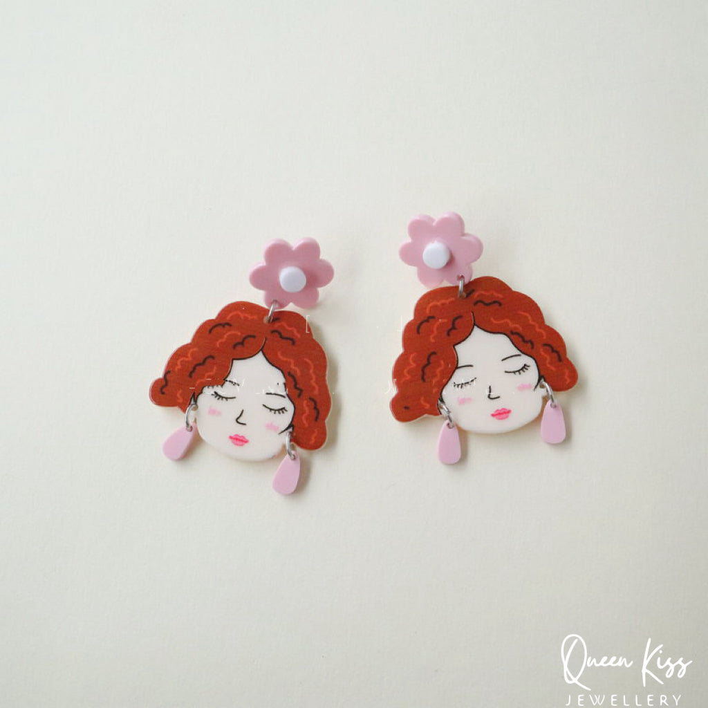 Cute Light Trendy Adorable Acrylic Artist Earrings - Newtown Style!!